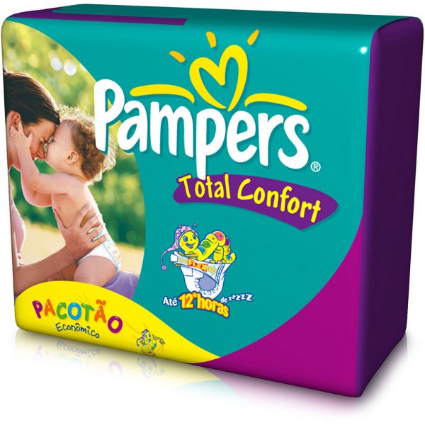 Pacotão de Fraldas P - Pampers Total Confort